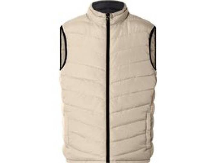 ESMARA MEN Doudoune réversible pour homme (noir/beige, L)