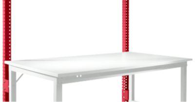 Aufbauportal, niedrig, Grundtisch STANDARD Arbeitstisch/Werkbank UNIVERSAL/PROFI, rubinrot