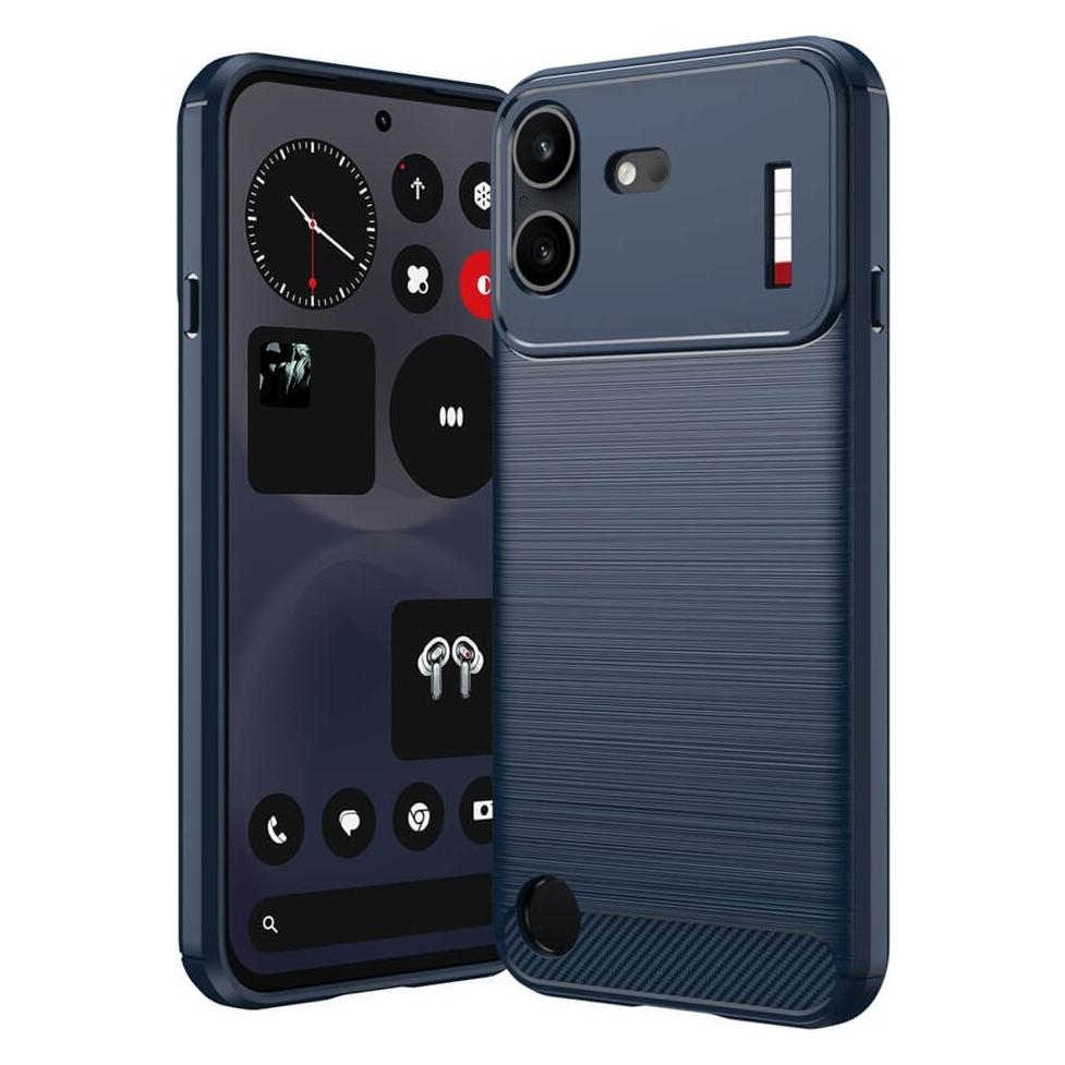 Cover-Discount Nothing Phone (4b) - Metall Carbon Look Hülle (Nothing Phone (4b)) (78701848)