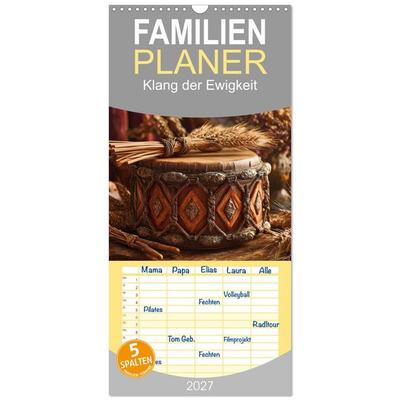 Familienplaner 2027 - Klang der Ewigkeit mit 5 Spalten (Wandkalender, 21 x 45 cm) CALVENDO
