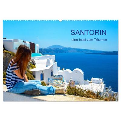 Santorin - eine Insel zum Träumen (Wandkalender 2027 DIN A2 quer), CALVENDO Monatskalender