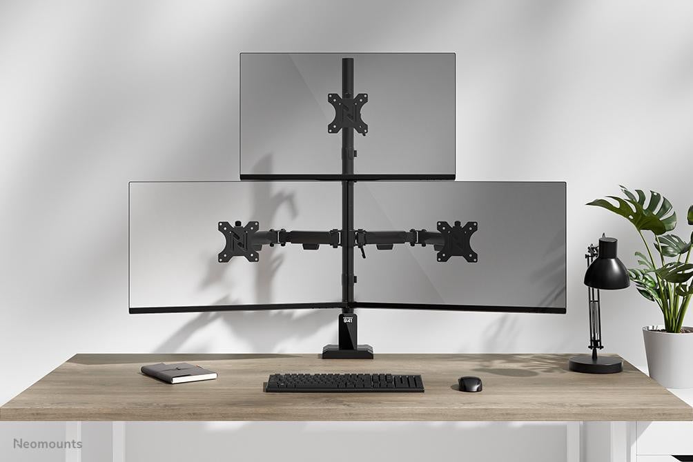 Neomounts by Newstar DS60-600BL2-1 Monitorarm voor 10-32 inch schermen, zwart, max. 27 kg