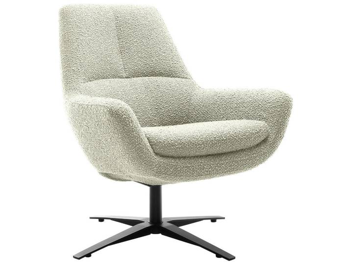 Trendmanufaktur Sessel BE Organic, Weiß, Metall, 81x92x83 cm, Made in EU, Lederauswahl, Stoffauswahl, Wohnzimmer, Sessel, Sonstige Sessel