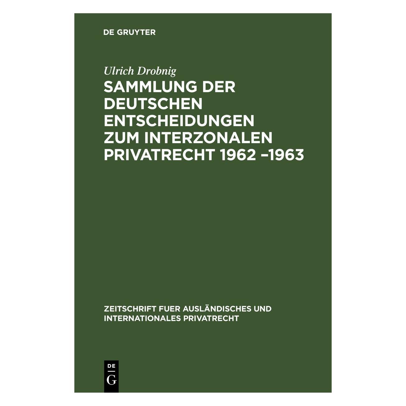 De Gruyter Sammlung der deutschen Entscheidungen z (Deutsch, Hardcover) (67777765)