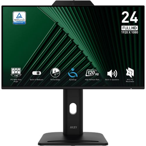 23,8" (60,47cm) MSI Pro MP242PMGDE schwarz 1920x1080 1x DisplayPort 1.2a / 1xHDMI 1.4 / 1xVGA