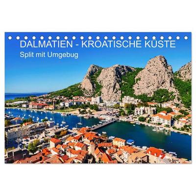 DALMATIEN - KROATISCHE KÜSTE - Split mit Umgebung (Tischkalender 2027 DIN A5 quer), CALVENDO Monatskalender