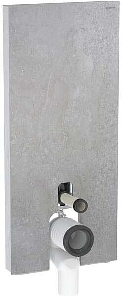 Geberit Monolith Stand-WC-Modul 131033JV5 Bauhöhe 114cm, Front betonoptik, Seite aluminium