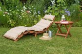 MERXXHANDELS Ipanema Liegen Set 3tlg Liege Kissen Hocker 50x50cm 09223730