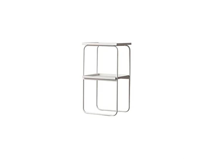 ksjdieunf Couchtisch Rechteckiger Beistelltisch aus Metall Büro Wohnzimmer Sofa Kleiner Couchtisch Schlafzimmer Nachttisch Aufbewahrung Tische for Wohnzimmer(White)