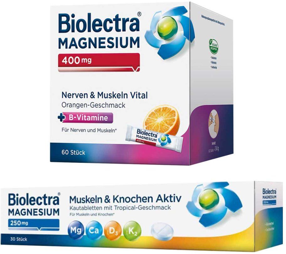 Biolectra Magnesium Nerven & Muskeln Vital + Kautabletten