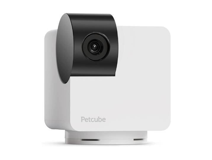 Überwachungskamera PETCUBE 360 Cam , schwarz, weiß, B:9,4cm H:11,8cm T:6,6cm, Überwachungskameras, Überwachungskamera