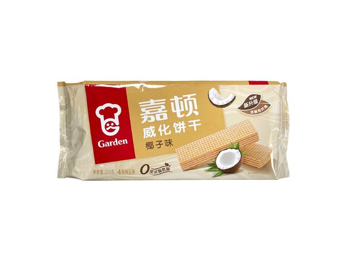 Garden Gaufrettes saveur noix de coco 200 g