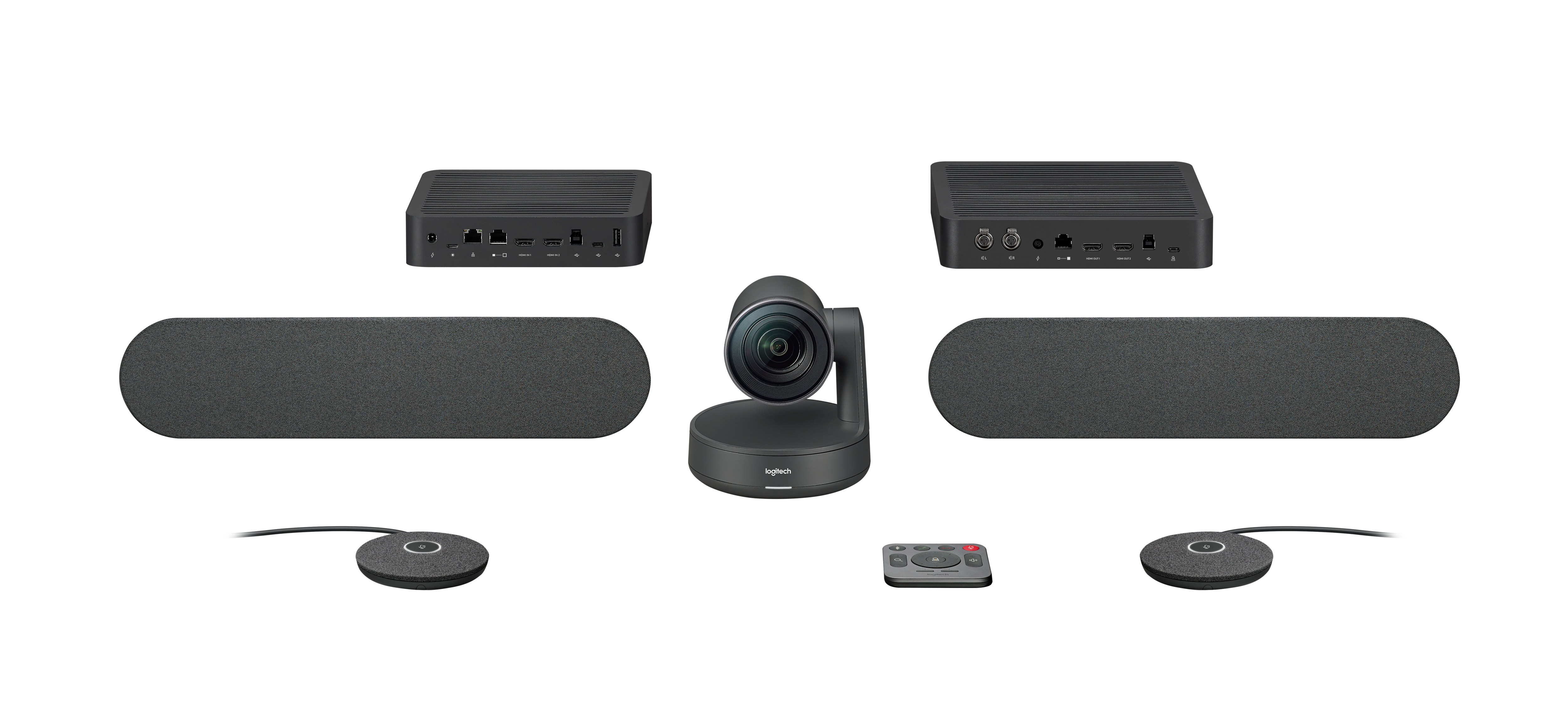 Logitech Rally Plus - Modulares 4K-Videokonferenzsystem für große Räume 960-001224