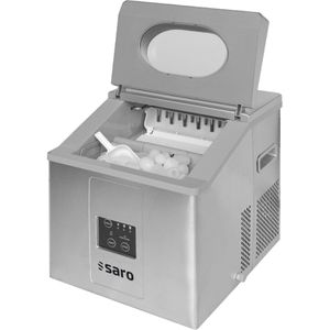 Saro Eiswürfelmaschine EP 15 Pro, Edelstahl, 12 Eiswürfel in 15 Minuten, Tank 2 Liter