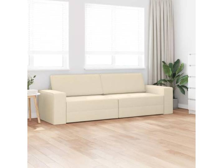 KTHLBRH Schlafsofa Creme 245 x 78 x 77 cm Stoff Modernes Design, weich, perfekt für Gäste und tägliche Entspannung