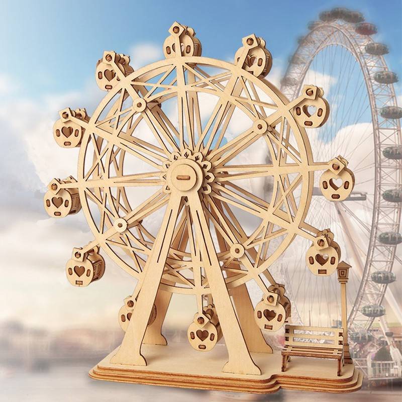 Grande Roue - Puzzle 3D Mécanique en bois Rolife