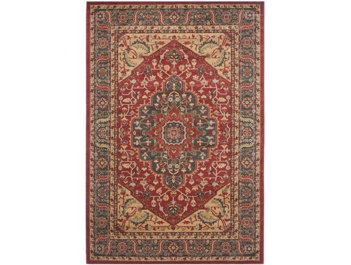 Tapis traditionnel en polypropylène bleu/rouge, 155 x 231 cm