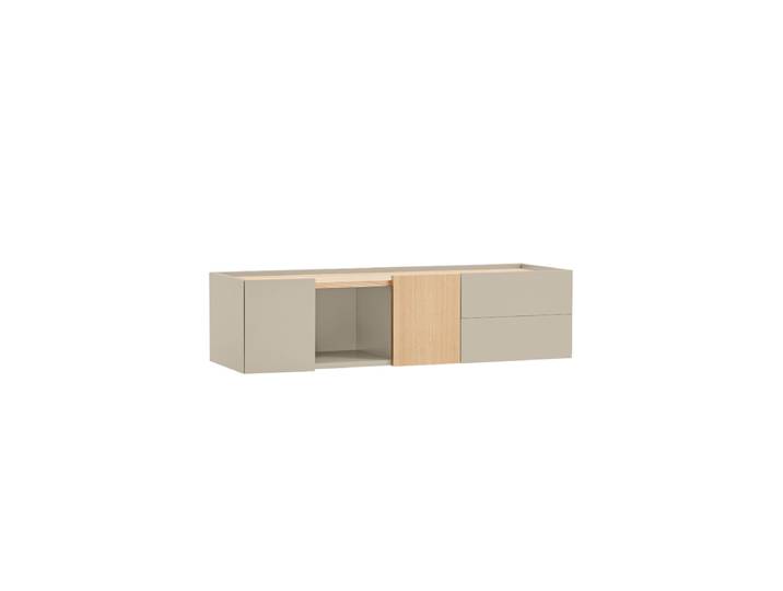 Design Lowboard & Wandkonsole „Otto“ Sand / Eiche Teulat