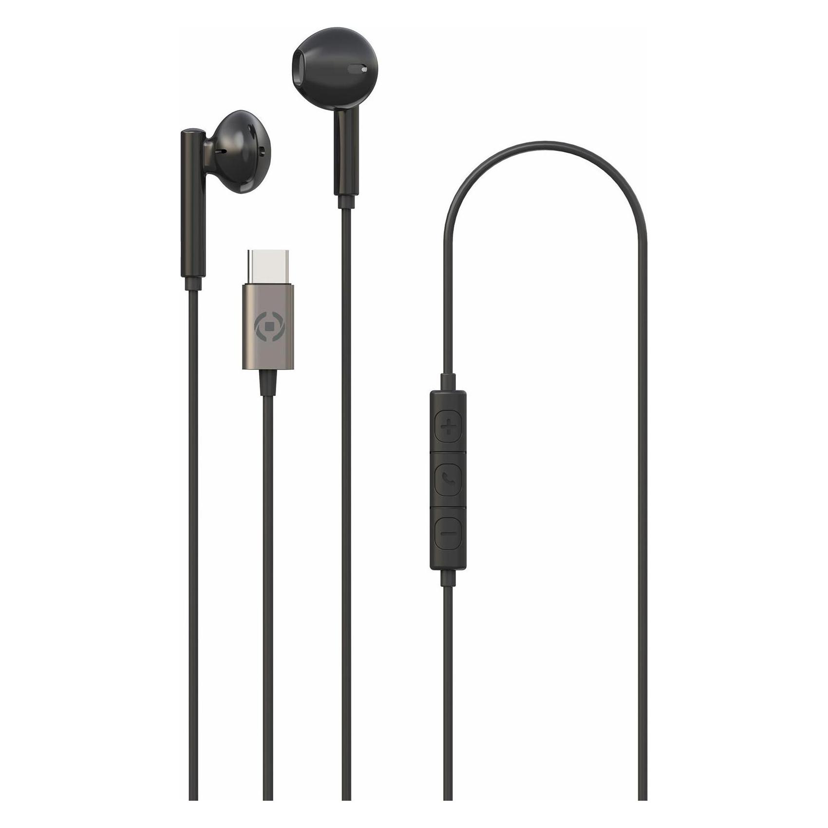 Celly Headphones Up1100typecbk Black (Kabelgebunden) (UP1100TYPECBK)