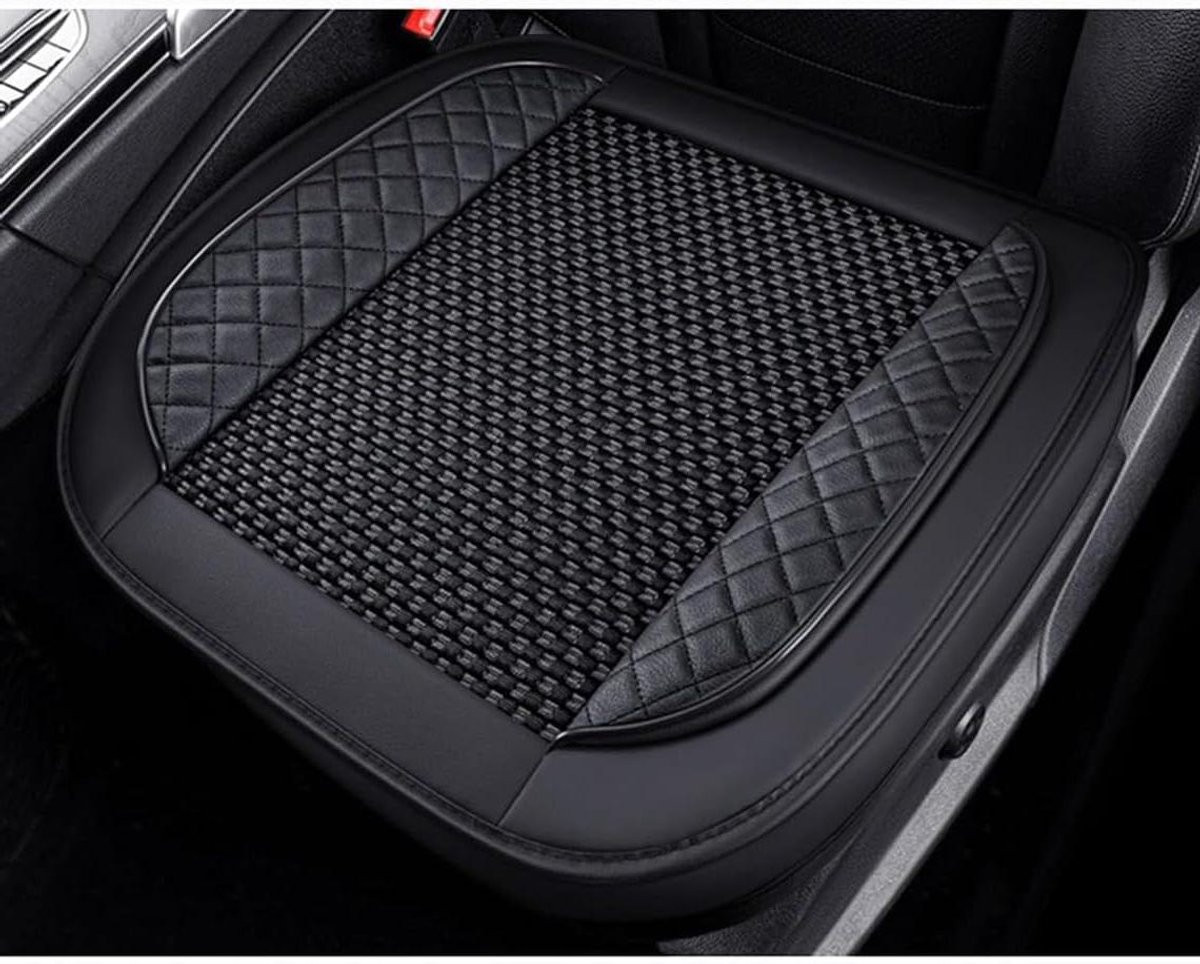 Zwart Autostoelkussen - Comfortabele Stoelverhoger met Antislip en Zachte Vulling voor Volwassenen