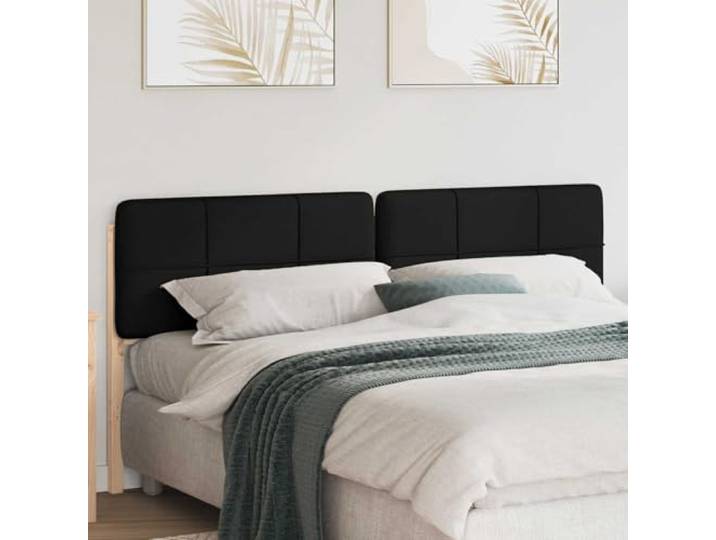Xolmizyn Kopfteil aus Kiefernholz 200 cm, Bett-Rückenlehne Braun Schwarz Massivholz-Konstruktion, Rechteckiges Design, Veredelte Rückseite