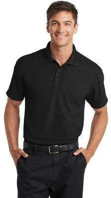 Port Authority K572 Dry Zone Grid Polo Shirt in Black size 4XL   Polyester