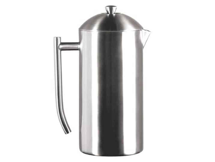 Frieling 231 Double Wall Stainless Steel Französische Presse Kaffeemaschine mit Nullsediment-Dual-Sieb, Edelstahl, Gebürstet