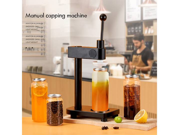 Machine à sceller les boîtes manuelle, outil de fermeture portable pour bouteilles, idéal pour l'artisanat, les boissons et la brasserie maison, machine à capsuler