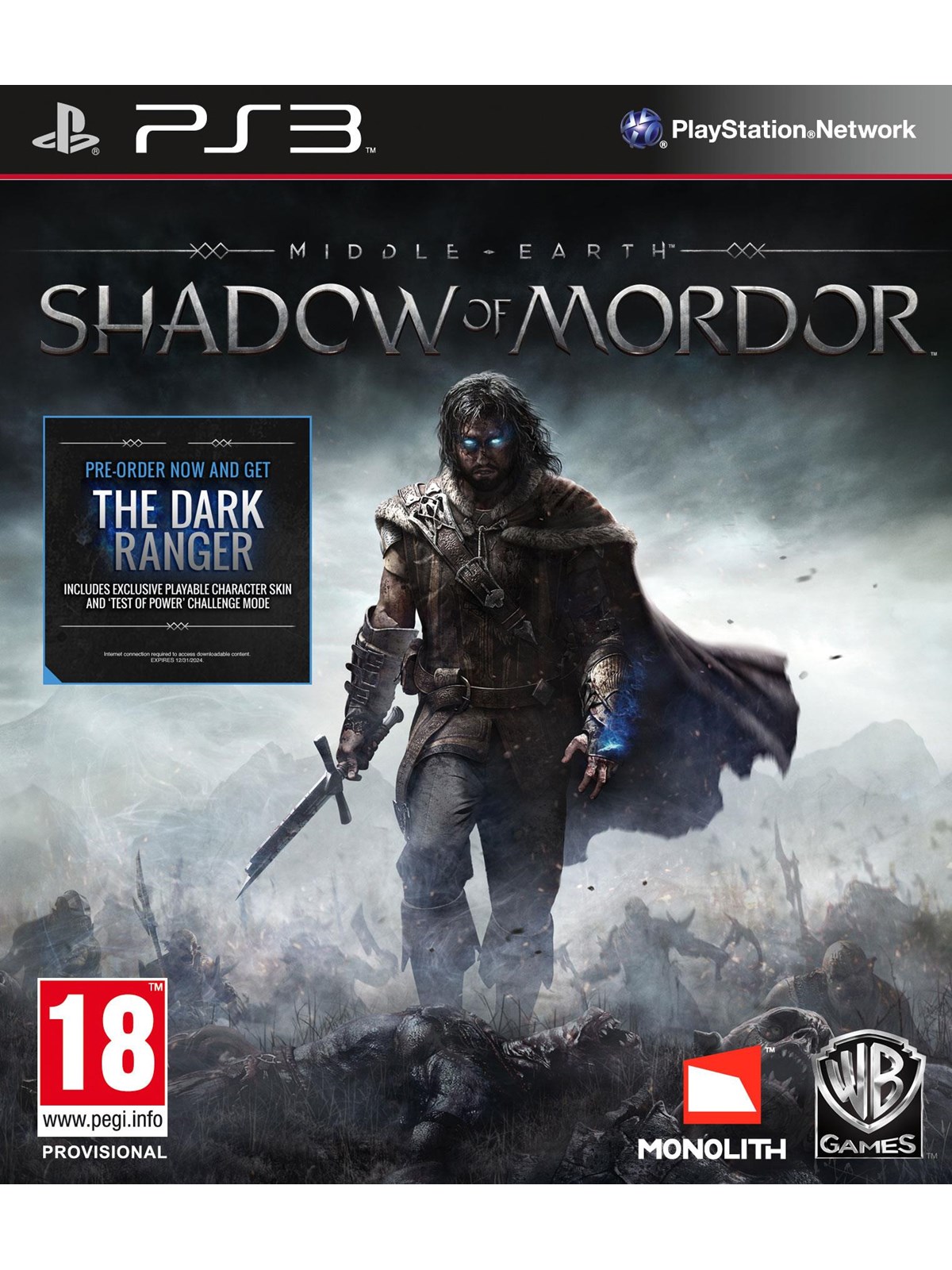 Middle-Earth: Shadow of Mordor - Sony PlayStation 3 - Action - PEGI 18