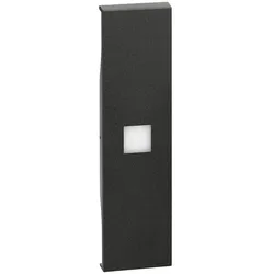 BTicino KG01X LivingNow 1M Tasten- abdeckung mit großem Beleuchtung fenster Black