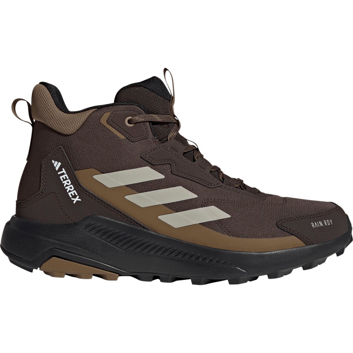 adidas Terrex Anylander Mid RAIN.RDY Traxion Hiking Shoes Men dbrown/lbrown/auco (247A) 10 KJ0862-247A-660