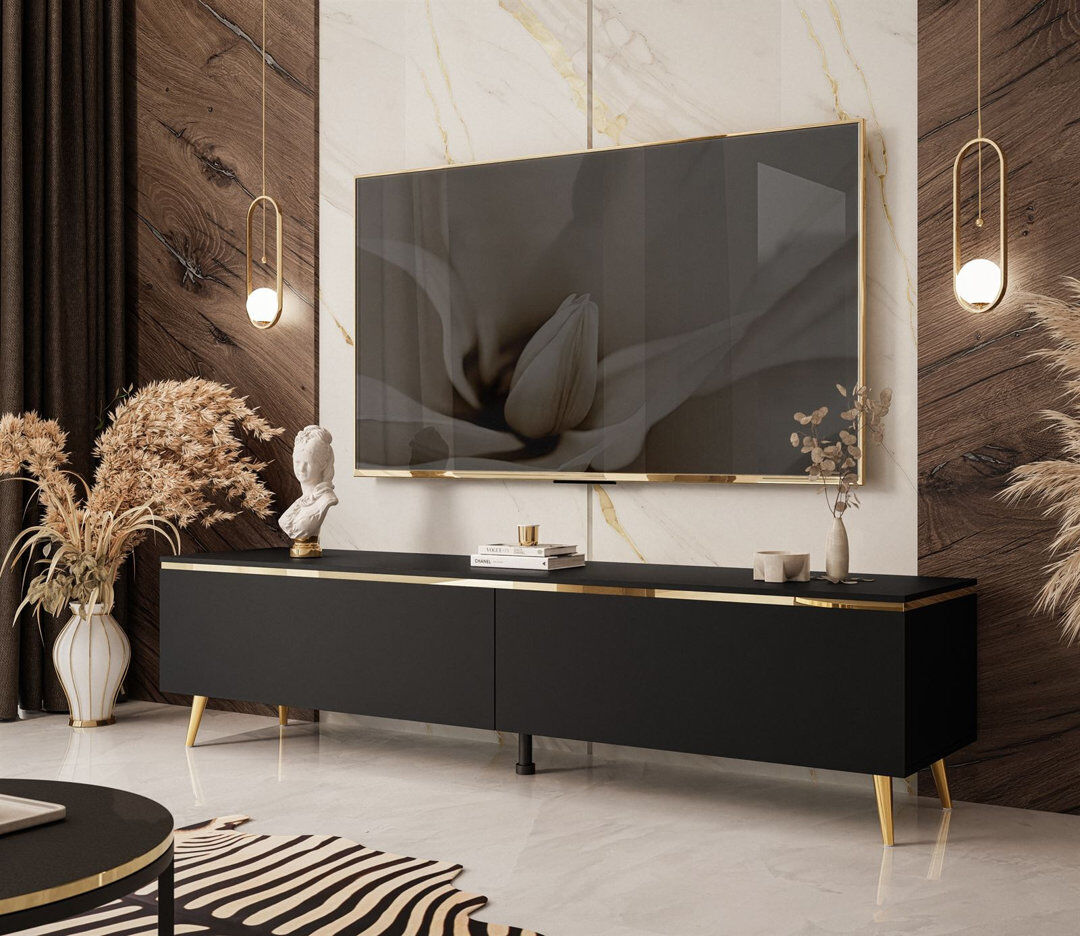 Fairmont Park Tino TV Stand for TVs up to 70" Black 70"