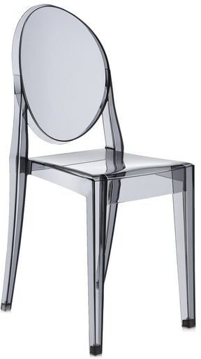 Kartell Victoria Ghost Stuhl 4er Set (rauchgrau transparent) rauchgrau transparent