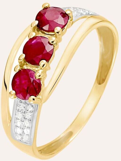 Stroili Anello Trilogy Charlotte Oro Giallo Rubino Diamante Collezione: Charlotte - Misura 52 Oro Giallo