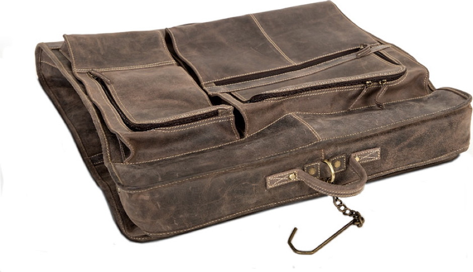 Reisetasche, Kleidersack der Marke Alpenleder, Farbe braun