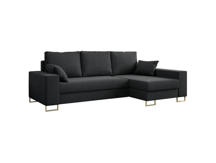 ECKSOFA Dorian Velvet Dunkelgrau