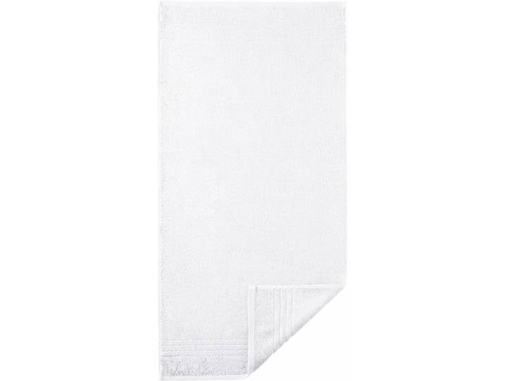 Badetücher EGERIA Madison , weiß, B:70cm L:140cm, Walkfrottee, Obermaterial: 100% Baumwolle, Handtücher, Badetücher, Uni-Programm mit Streifenbordüre, reine Baumwolle