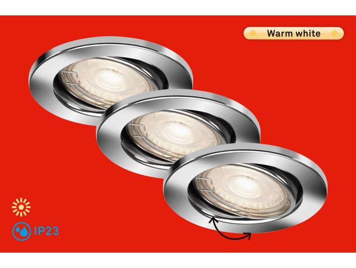 BRILONER LEUCHTEN LED Einbauleuchte STEN , weiß, neutral, Leuchten, LED Einbauleuchte