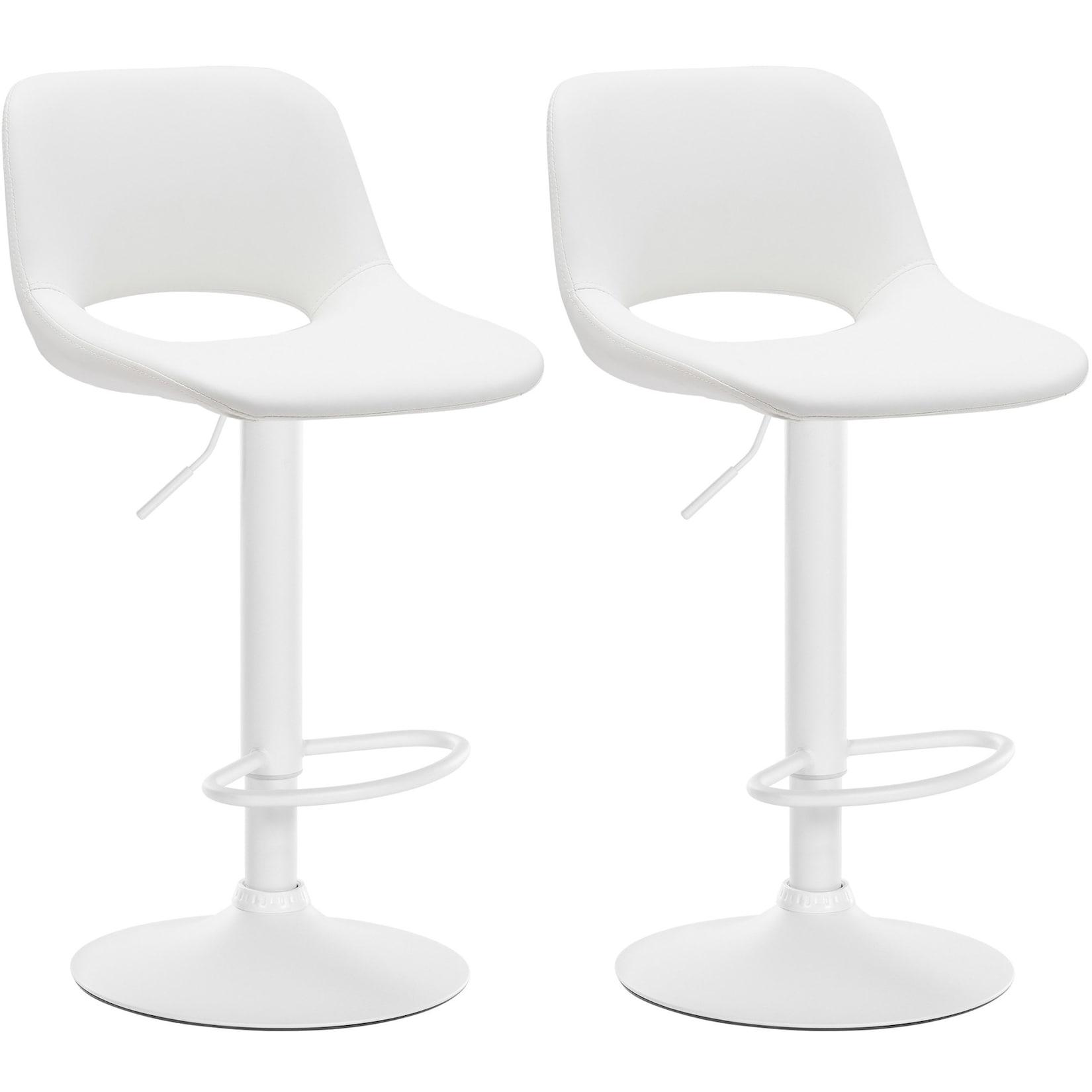 CLP 2er Set Barhocker Camden I Kunstleder-Bezug