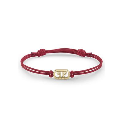 Armkette PHILIPP PLEIN "Lettering", 1393, rot, lightgold, Armbänder, Damen, Armkette