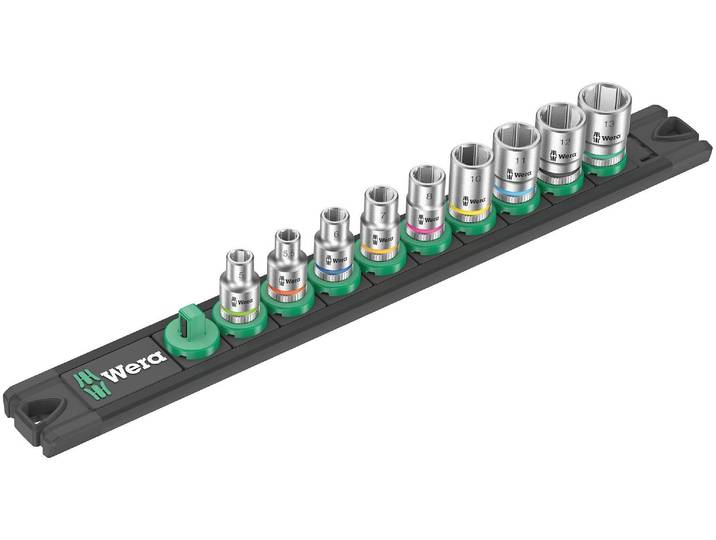 Wera Zyklop A 4 - Einsatzset - 9 Stücke - 1/4\ - Sechs-Punkt - Länge: 23 mm (05005400001)