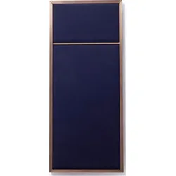 Nouveau Pin S Korktafel mit Messingrahmen, blau