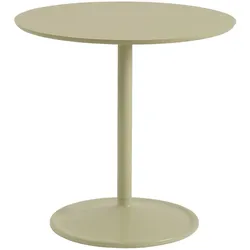 Muuto Soft Cafe Tisch, Ø 75 cm, beige grün laminat / beige grün