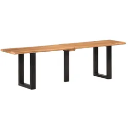 vidaXL, Sitzbank, Almelas (Akazie Massivholz mit 3 Beinen) (160 cm)