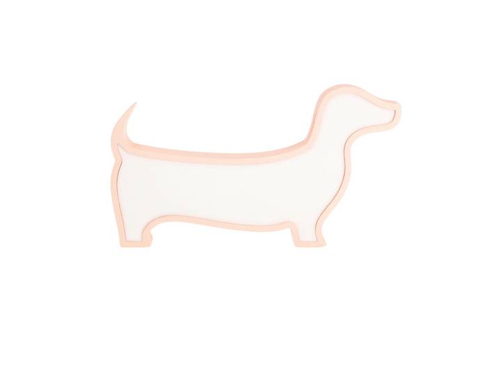 Kindertischleuchte Dog, Pink, Kunststoff, 3.5x18x32 cm, RoHS, Europäischer Sicherheitsstandard, einfach zu transportieren, Lampen & Leuchten, Innenbeleuchtung, Kinderzimmerlampen, Kindertischleuchten