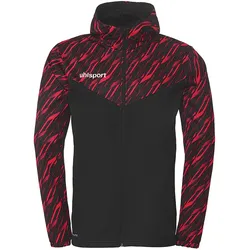 uhlsport Progressive 28 Multi Kapuzenjacke Herren schwarz/rot XL