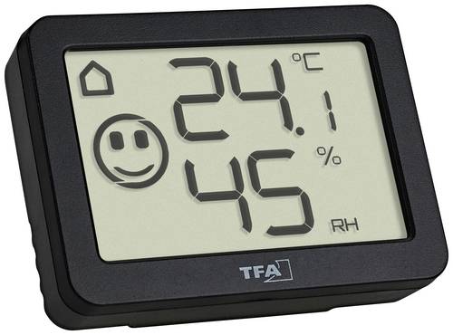 TFA Dostmann Thermo-/Hygrometer Schwarz 30.5055.01