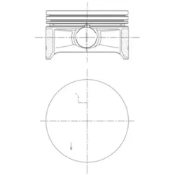 Kolben MAHLE 081 PI 00122 001 für Mini