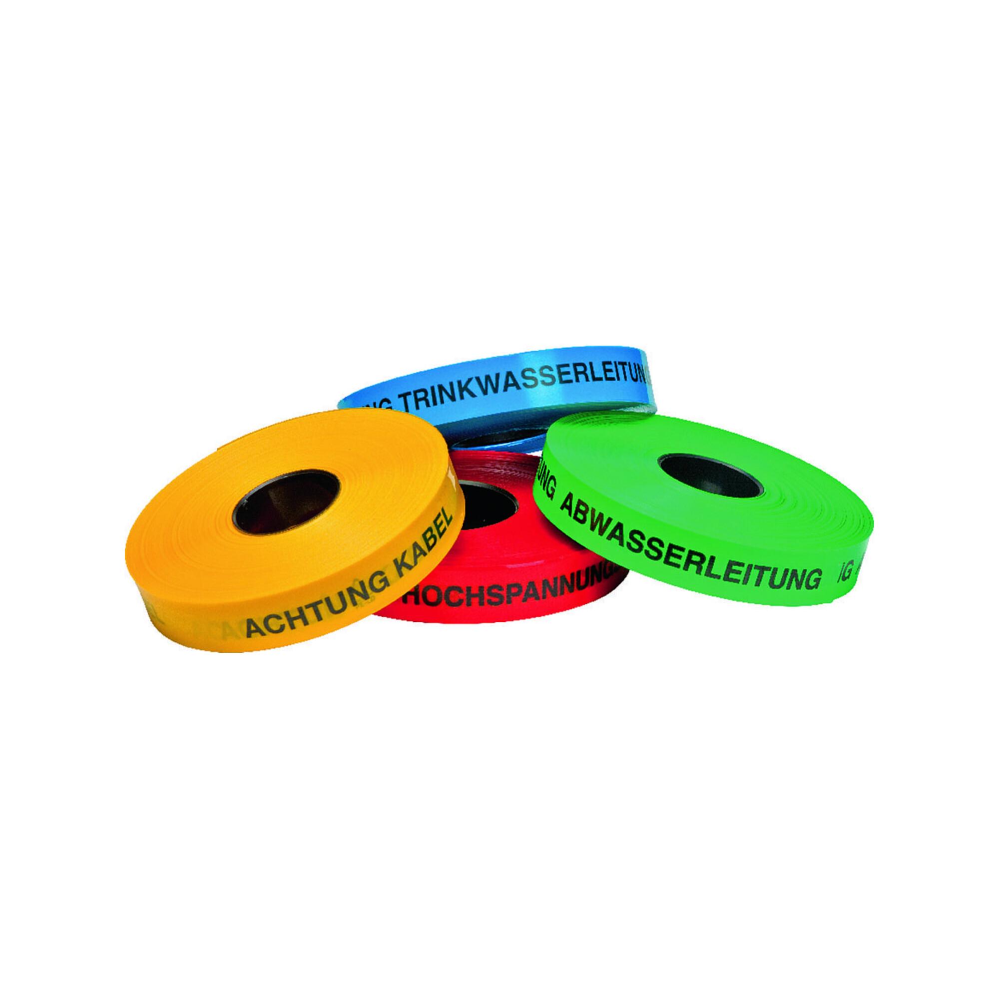 KELMAPLAST Trassen-Warnband 250 m Achtung Fernmeldekabel gelb (1001500400250010100102100)