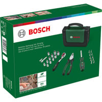 Starter Werkzeug Set, 26-teilig, Werkzeug-Set grün/schwarz, mit Textil-Reißverschlussetui